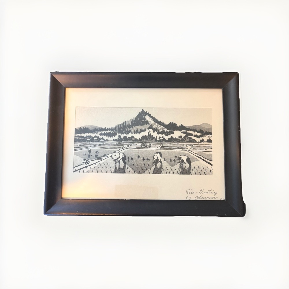 G01 - Vintage Japanese Woodblock Print by Gihachiro Okuyama Signed #10